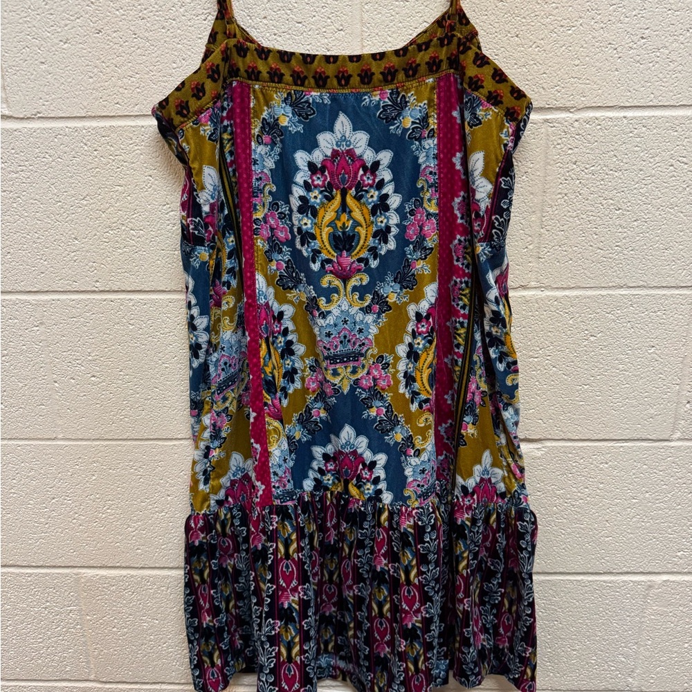Anthropologie Multicolor Patterned Mini Dress - Picture 2 of 6